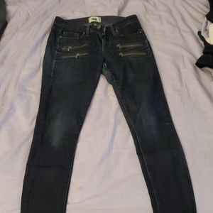 paige size 26 jeans with zippers